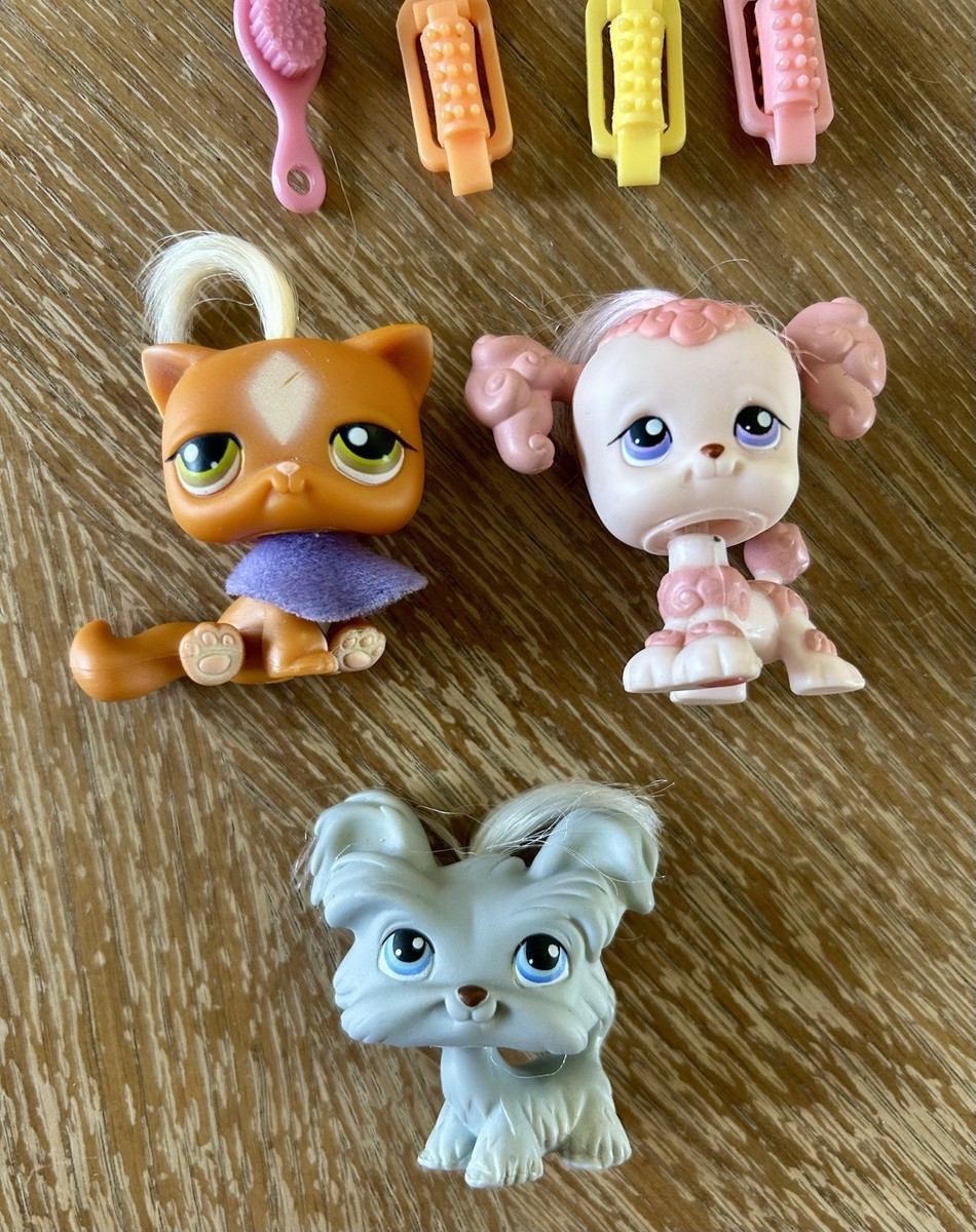 Littlest Pet Shop LPS Little Luxury Salon Poodle #225 Cat #226 Shi