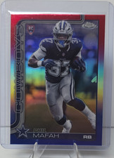 2025 Topps Chrome Phil Mafah Rookie #310 Red white and blue Dallas Cowboys 