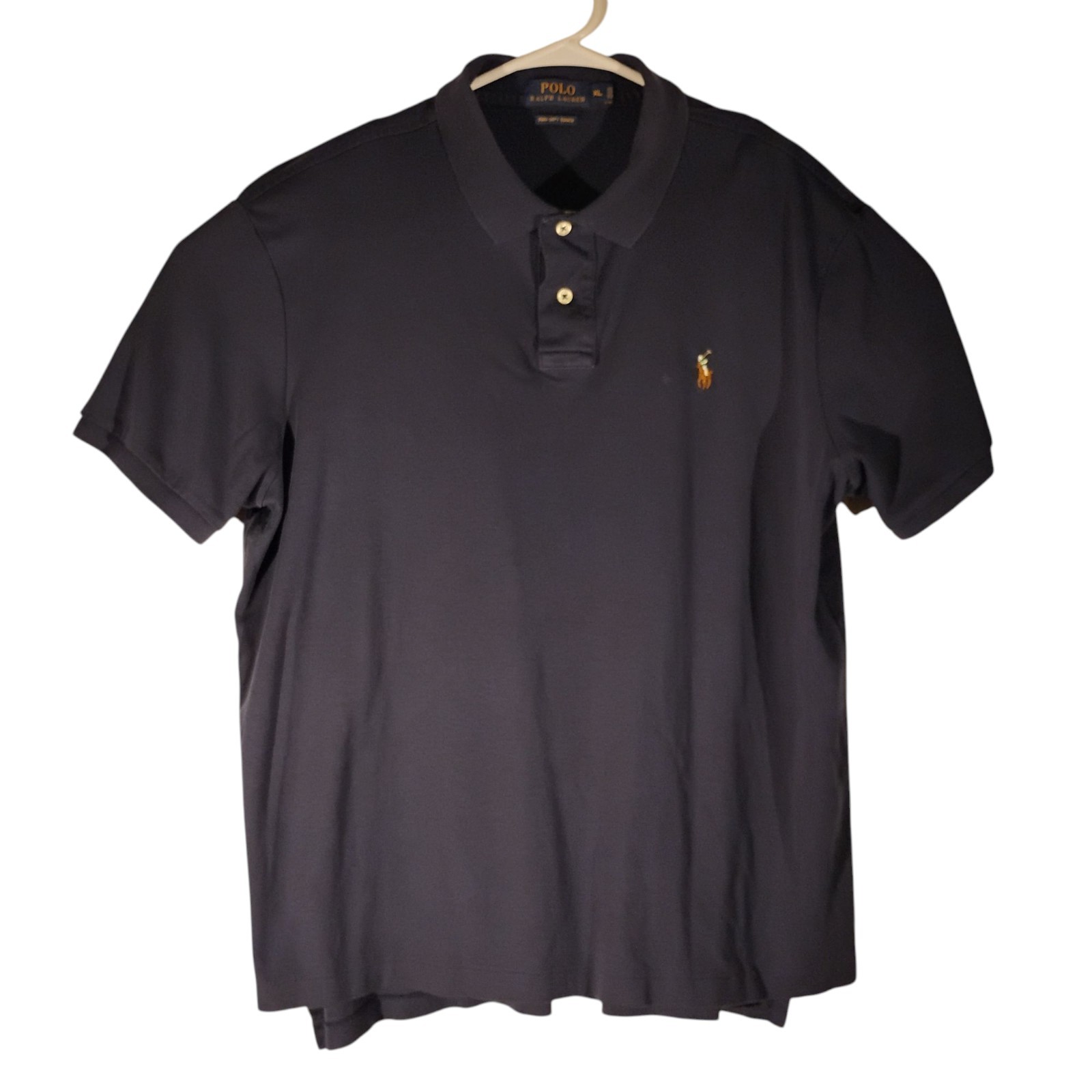 Polo Ralph Lauren camicia uomo XL XLarge blu navy carne pony pima soft touch