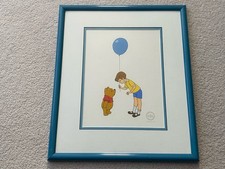 Original WALT DISNEY Winnie Pooh & Christopher Robin LE 2500 Seri Cel Cell RARE
