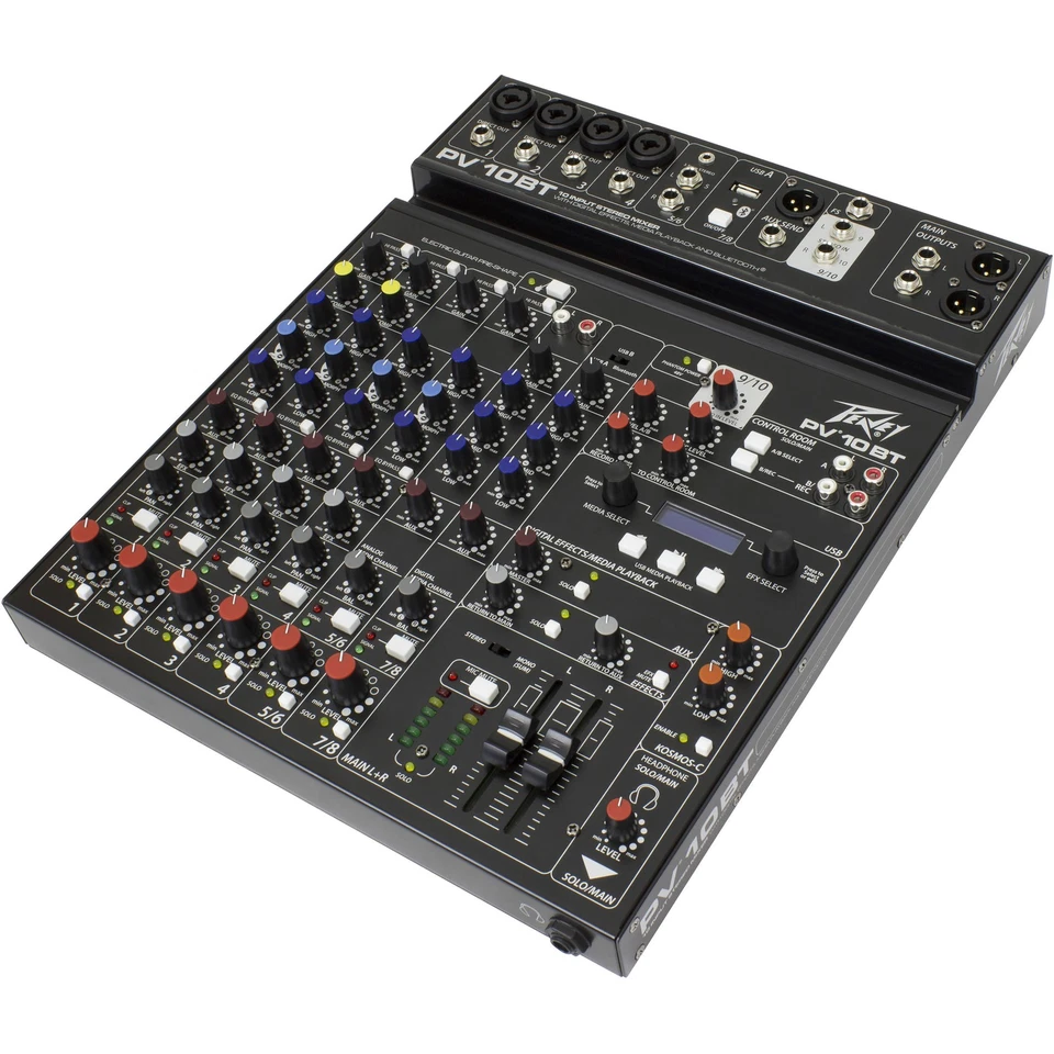 PEAVEY PV 10 BT 120US 4CH BLUETOOTH CAPABLE STUDIO MIXER W/ BUILT-IN EQ BYPASS - Image 2 of 4