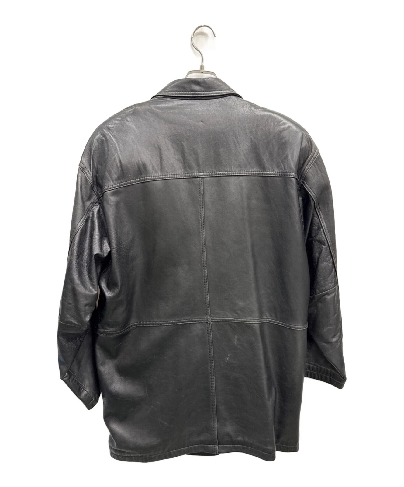 HARAJUKU MOTHER Double Leather Jacket Men's Size L Black - product detail image 2