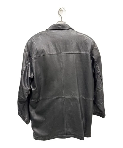 HARAJUKU MOTHER Double Leather Jacket Men's Size L Black image 2