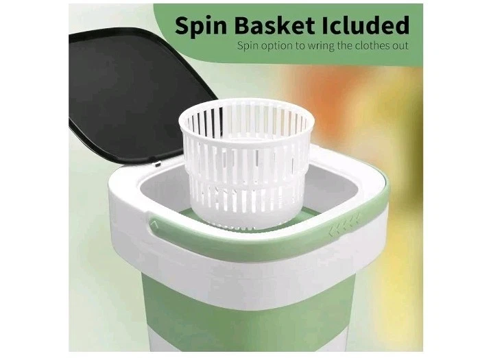 Portable Washing Machine Mini Washer Foldable Washer Spin Dryer Small Travel. W4 - Image 4 of 4