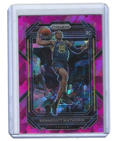 2022-23 Panini Prizm Bennedict Mathurin Pink Ice Prizm Rookie RC #254 Pacers