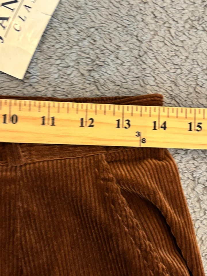 Vintage NWT Jantzen Classics Corduroy Pants Womens 10 Brown Straight Leg - Image 4 of 4