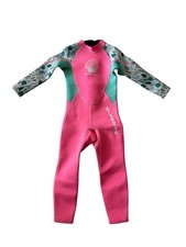 X Manta Surf Dive  Sail Body Wetsuit Pink Girls Size S 5-6 Good Condition