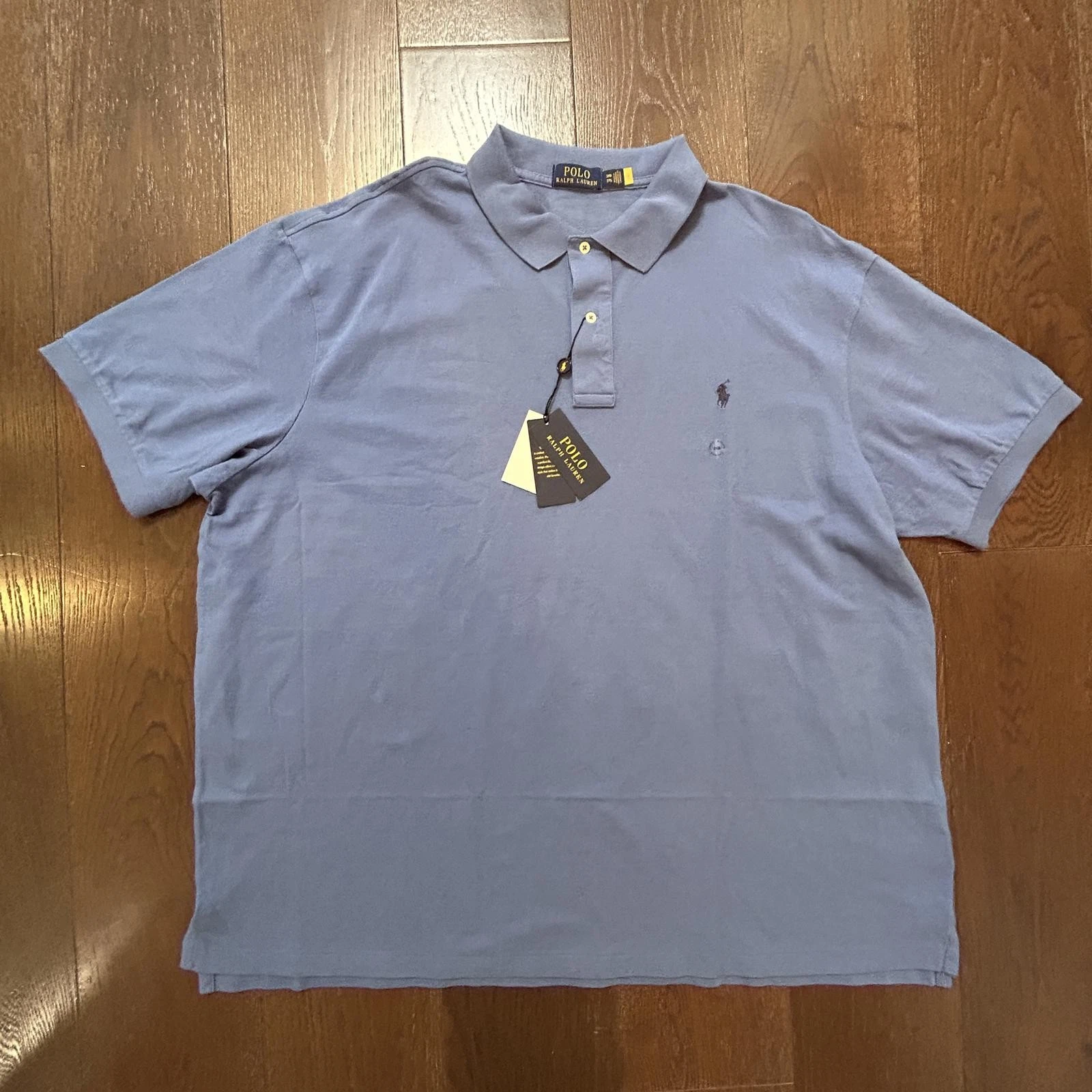 New Polo Ralph Lauren Classic Blue Polo Shirt Size 3XB