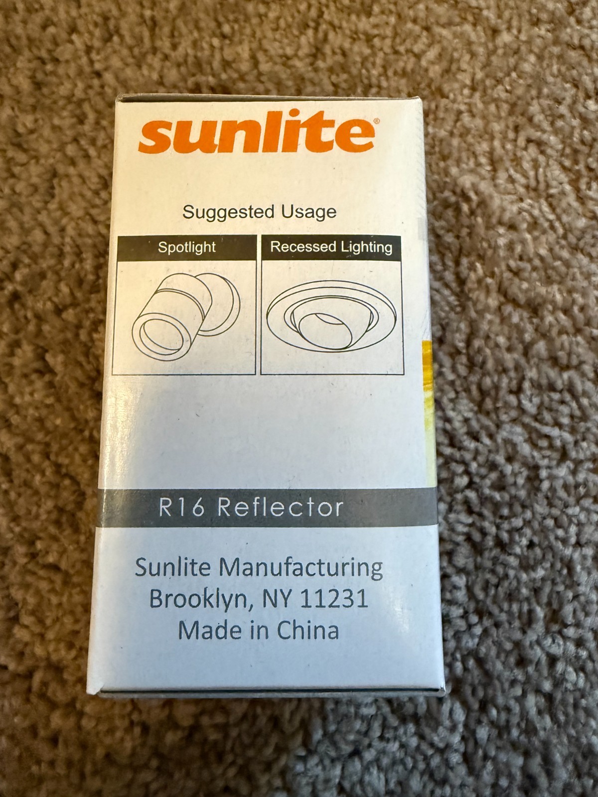 Sunlite Incandescent Lightbulb - 40 Watt - Medium Base - R16 Reflector