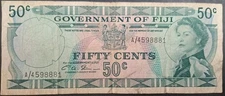 (1971) Fiji 50 Cents P64b A4-598881.