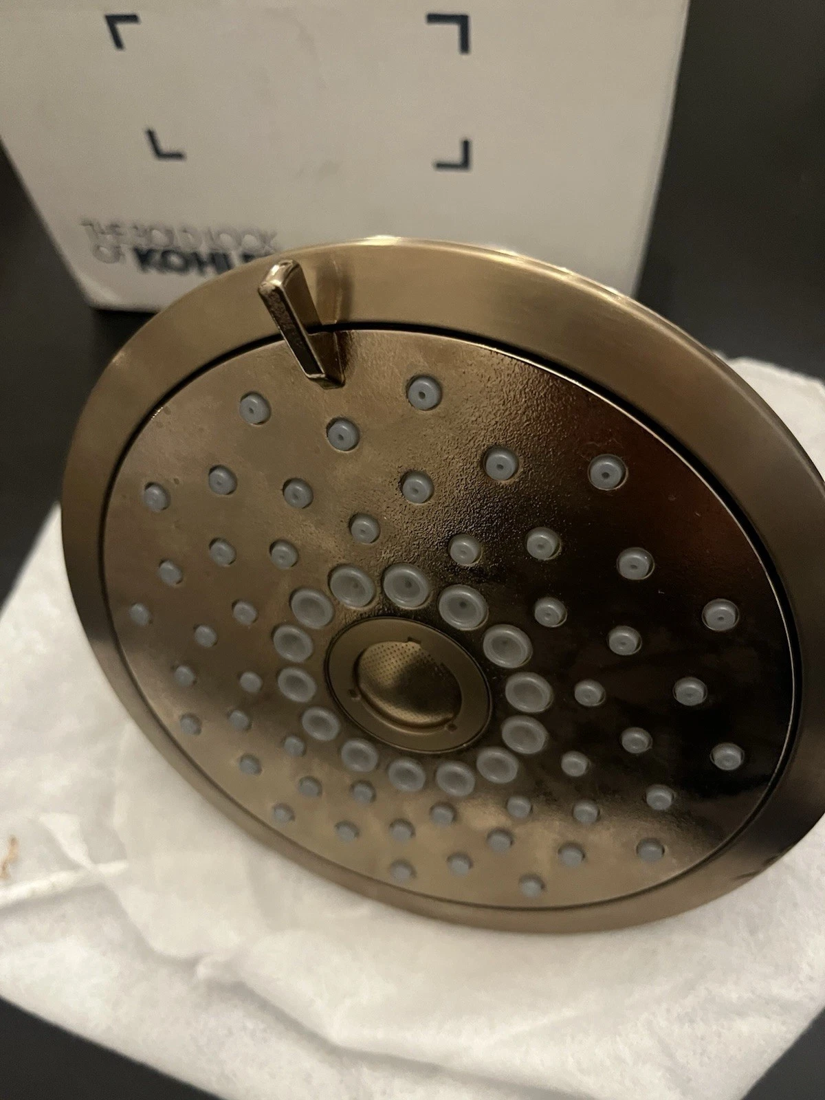 Kohler 22169-BV Forte Multifunction Shower head 3Spray Settings 2.5GPM Brushed B