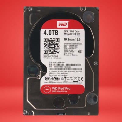Western Digital WD Red Pro 4TB 3.5 in SATA 64MB HDD WD4001FFSX