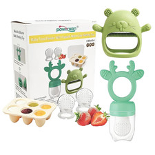 Baby Fruit Feeder with Popsicle Mold Cute Teething Toys Silicone Teethers for Ba