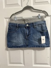 NWT Nordstrom Denim Mini Skirt