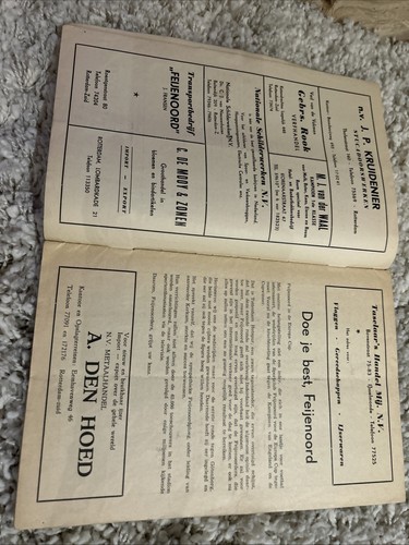 RARE: Feyenoord v Tottenham Hotspur European Cup November 1961 - Picture 4 of 16