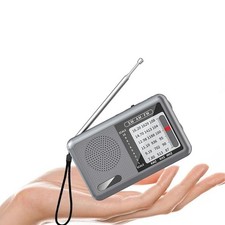 AM FM SW Radio with Rechargeable Battery for Travel and Leisure Small Size