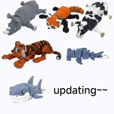 Posable STEM Child Birthday Gift Reward Small Sea Animal Toys Movable Funtoy
