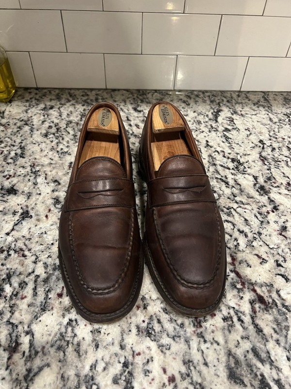 Allen Edmonds McGraw Loafers Burgundy 9.5D