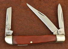 VINTAGE JOHN PRIMBLE BELKNAP LOUISVILLE KY USA WOOD PEANUT JACK KNIFE (23578)