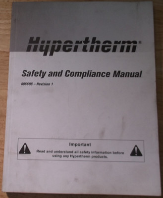 HYPERTHERM COMPLIANCE OPERATION & SAFETY MANUAL BOOK
