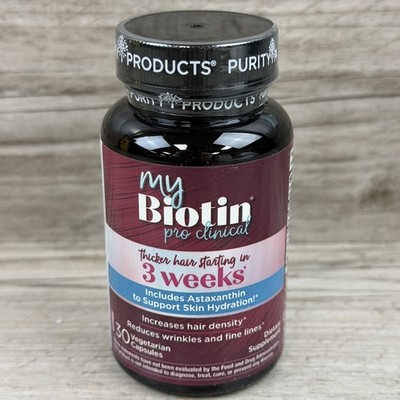 Purity Products My Biotin ProClinical MyBiotin 30 Capsule New Exp. 3/2028