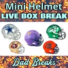 AFC EAST (4 NFL TEAMS) signed/autographed football mini-helmet LIVE BoxBreak