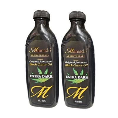 Mamado Natural Original Jamaican Black Castor Oil Extra Dark 150ml 2er Pack