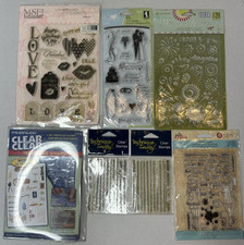 Clear Stamps Assorted Packages Lot of 7 Inkadinkado Technique Tues Prima MSE New
