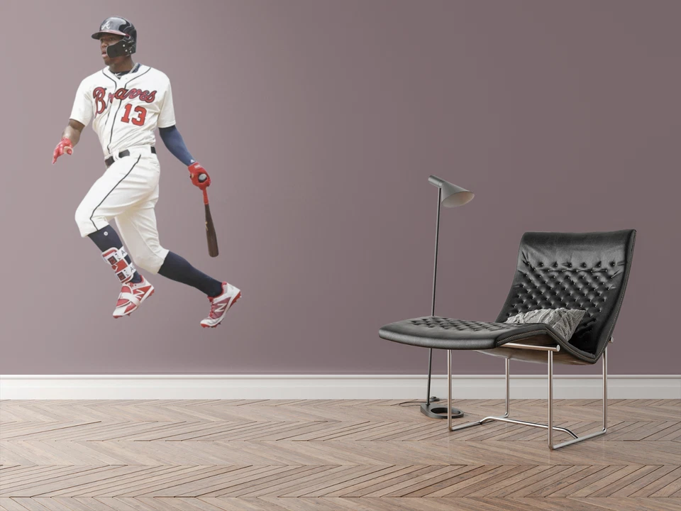 Ronald Acuña Jr. Atlanta Braves MLB Removable/Reusable Wall Vinyl Die Cut Decal - Image 3 of 4