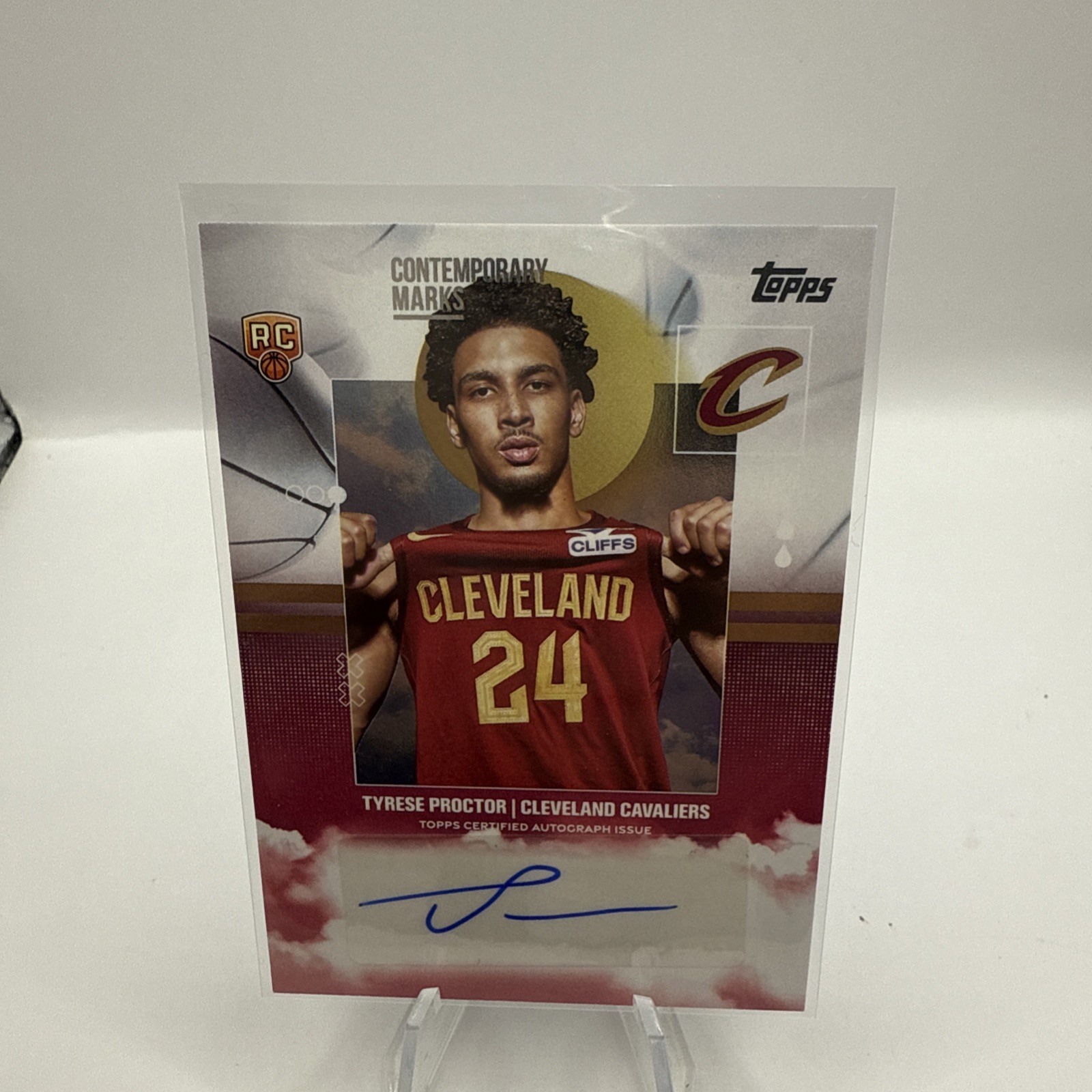 TYRESE PROCTOR 2025-26 TOPPS #CM-TP CONTEMPORARY MARKS ROOKIE RC AUTO CAVALIERS