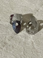 Vintage National Finger Pics Metal Stainless Steel Banjo Picks
