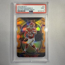 Patrick Mahomes #20 (57/199) 💥ORANGE DIE CUT💥 (PSA 9) CHIEFS - 2022 SELECT