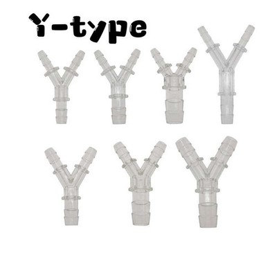 Y-Piece Hose Joiner Barbed Connector Pipe Tubing Plastic Fitting Air Fuel Water