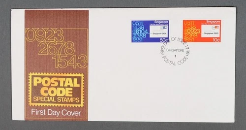 MayfairStamps Singapore FDC 1979 Postal Code Special Stamps Dual First Day Cover