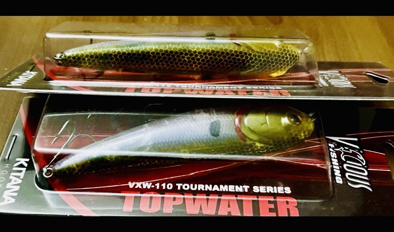2 Vicious Fishing Xtreme Walk VXW-110 Tournament Topwater Lures GHOST MINNOW - Image 3