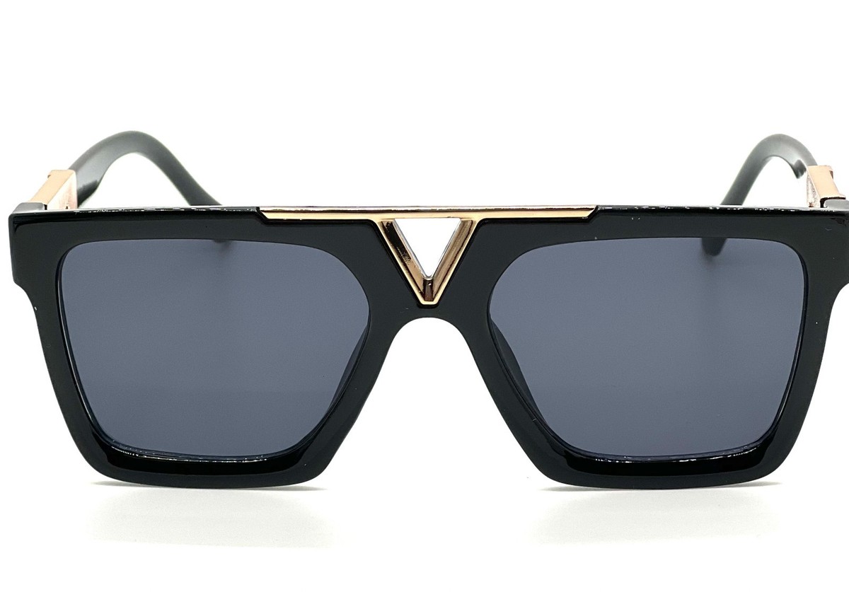 【送料&関税込】Golden  Square Classic Sunglasses - Uni Men's SUNGLASSES DESIGNER SQUARE RETRO GOLD FRAME SHADES