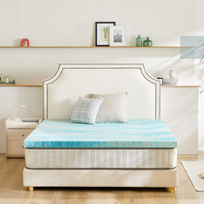 Memory Foam Mattress Topper, 2 Inch Gel Infused Memory Foam, Cooling and Pressur