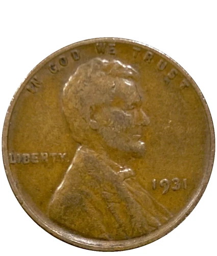 🔥 1931 P Lincoln Wheat Cent Good - Very Good (G-VG) Condition Copper Penny 1c