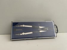 Vintage Helix Compass School Drawing Instrument Tool Circle Maker with Case