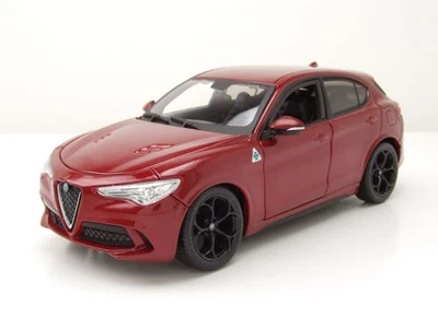 Alfa Romeo Stelvio 2017 rot metallic Modellauto 1:24 Burago - Bild 1 von 4