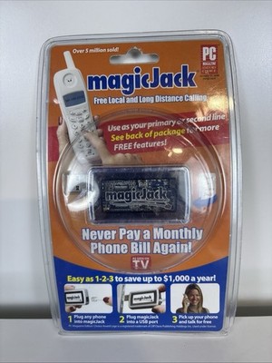 Vintage MagicJack USB Phone Adapter New Sealed Blister Pack As Seen On TV
