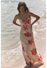 Zara Floral Draped Open Back Midi Dress | Size XS | 2720/100/050