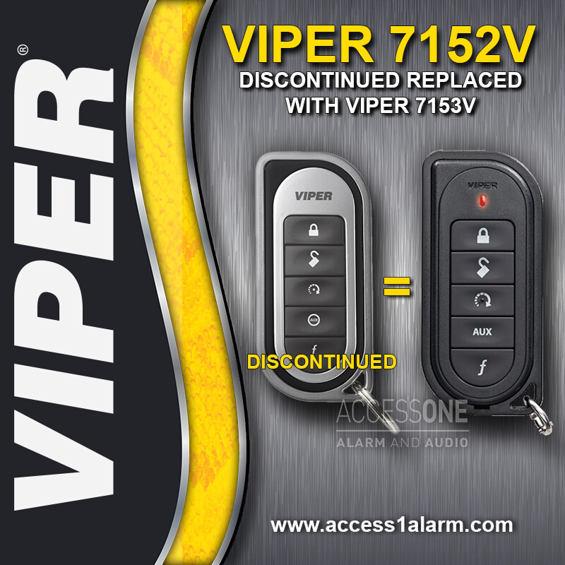Viper 7152V 1-Way Replacement Remote Control Transmitter For The