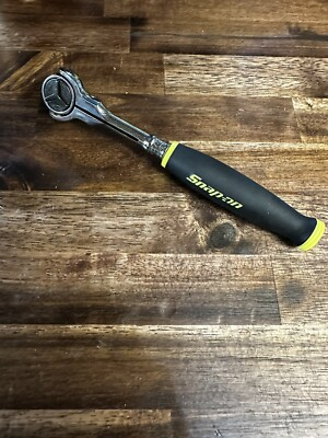 #ad *NEW* Snap On FHCNF72 3 8quot; Drive HI VIZ Soft Grip 180° Round Head Ratchet $274.99
