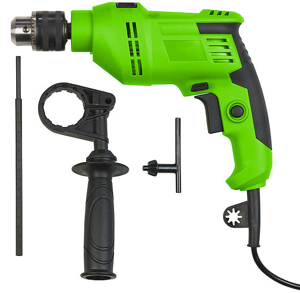 Perceuse à percussion filaire AGT Professional 800W avec mallette d'accessoires