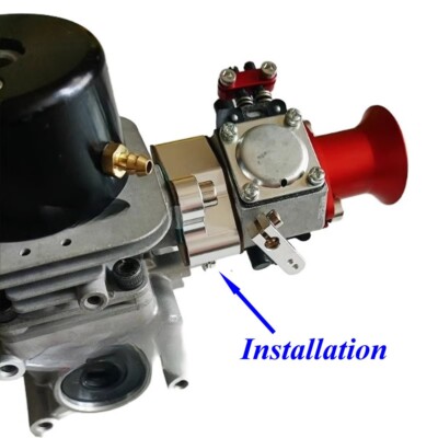 Alloy Isolator Carburetor Block & Gasket for 32CC Zenoah RCMK