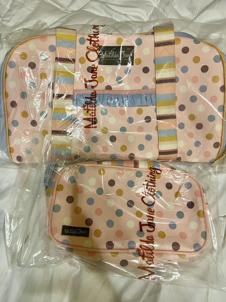 NUEVO CON ETIQUETAS Matilda Jane Just Imagine Bolso de Lona Bolso de Mano + Conjunto de Bolso On The Go Foto 2 de 2