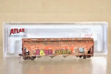 ATLAS 50 000 646 WEATHERED GULF ACF 3560 COVERED 4 BAY HOPPER CAR 52905 nv