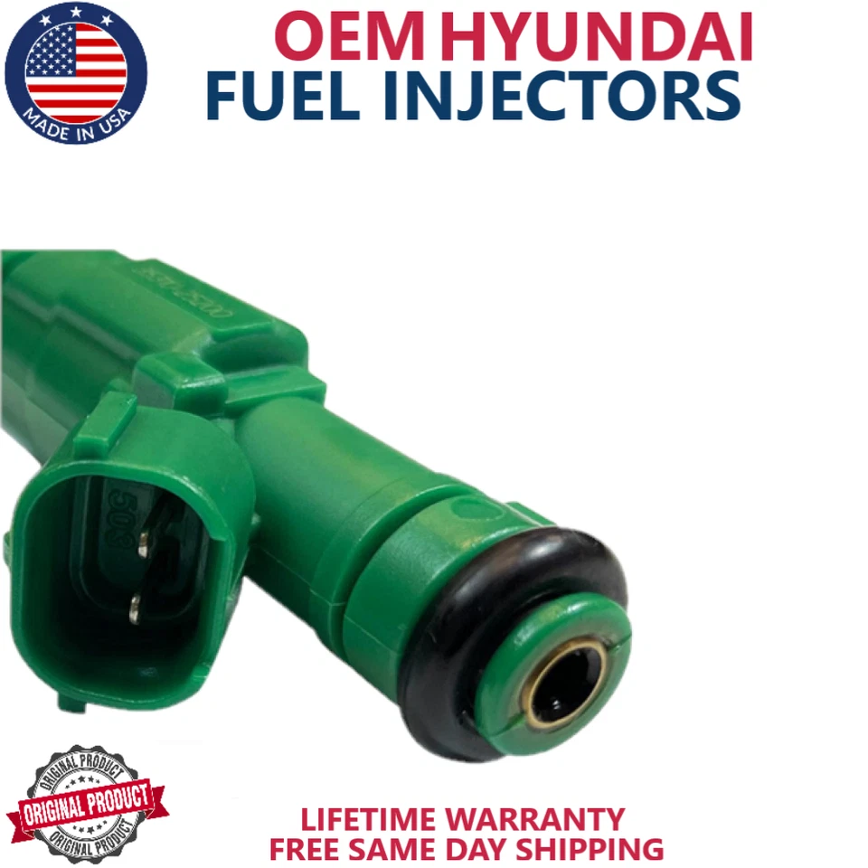 GENUINE x4 HYUNDAI Fuel Injectors For 2007, 2008, 2009 2010 Kia Magentis 2.4L I4 - Image 3 of 4
