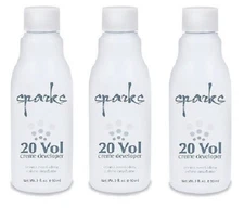3 Pack- Sparks 20 Vol Creme Developer, 3 oz
